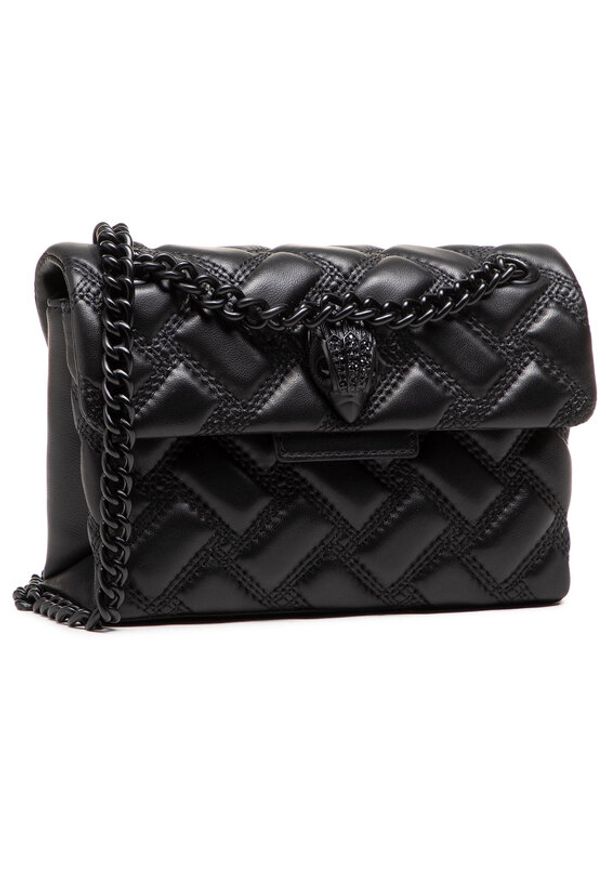 Kurt Geiger Torebka Mini Kensington 7376600109 Czarny. Kolor: czarny. Materiał: skórzane