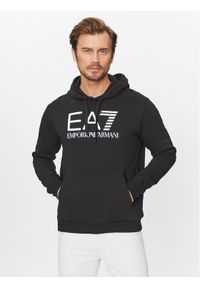 EA7 Emporio Armani Bluza 6RPM17 PJSLZ 1200 Czarny Regular Fit. Kolor: czarny. Materiał: bawełna