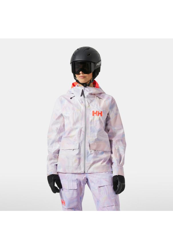 Damska kurtka narciarska Helly Hansen Emiko Shell. Kolor: fioletowy. Sezon: zima. Sport: narciarstwo