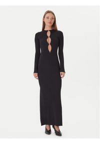 BARDOT - Bardot Sukienka dzianinowa 59801DB Czarny Slim Fit. Kolor: czarny. Materiał: syntetyk