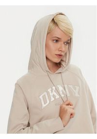 DKNY Sport Bluza DP4T9811 Écru Regular Fit. Materiał: bawełna. Styl: sportowy