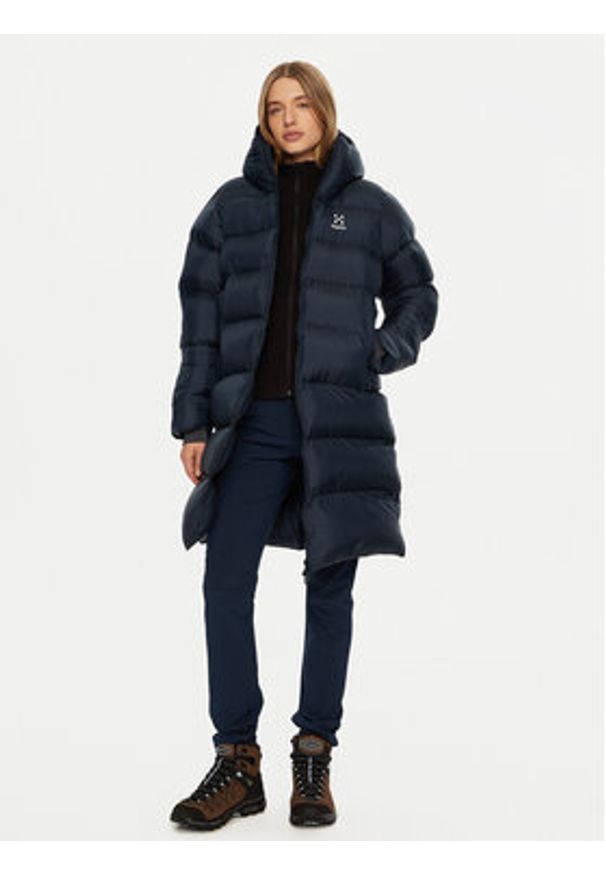 Haglöfs Kurtka zimowa Long Mimic 607706 Granatowy Relaxed Fit. Kolor: niebieski. Materiał: syntetyk. Sezon: zima