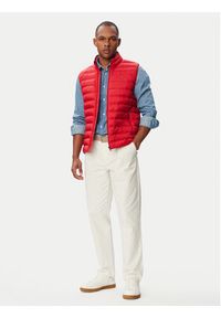 TOMMY HILFIGER - Tommy Hilfiger Kamizelka MW0MW37677 Czerwony Regular Fit. Kolor: czerwony. Materiał: syntetyk #3