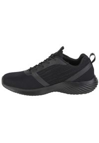 skechers - Buty sportowe Sneakersy męskie, Skechers Bounder. Zapięcie: sznurówki. Kolor: czarny. Materiał: materiał, tkanina, syntetyk. Szerokość cholewki: normalna. Sport: turystyka piesza