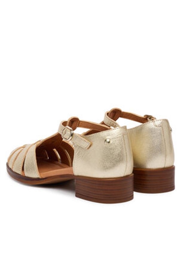 Pikolinos Sandały Valencia W7D-1835Cl Żółty. Kolor: żółty. Materiał: skóra