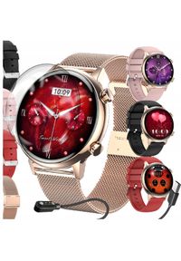 WonderWatch - SMARTWATCH DAMSKI ZEGAREK ROZMOWY POWIADOMIENIA SPORT ZDROWIE POLSKIE MENU. Rodzaj zegarka: smartwatch. Styl: sportowy #1