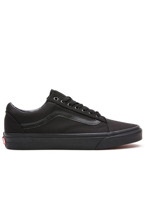 Buty Vans U Old Skool VN000D3HBKA1 - czarne. Okazja: na co dzień. Zapięcie: sznurówki. Kolor: czarny. Materiał: materiał, guma. Szerokość cholewki: normalna. Model: Vans Old Skool