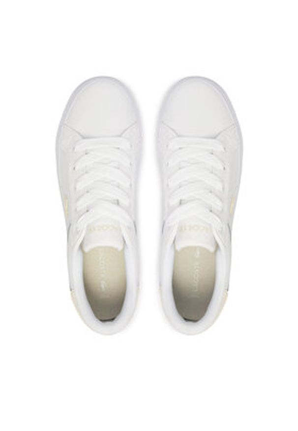 Lacoste Sneakersy Ziane Platform 50CFA0033 Biały. Kolor: biały. Materiał: skóra. Obcas: na platformie