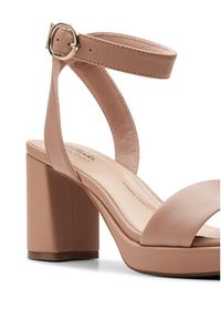 Clarks Sandały AmbyrLyn Bay 26177009 Beżowy. Kolor: beżowy. Materiał: skóra #6