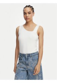 Liu Jo Beachwear Top VA6033 JS360 Biały Regular Fit. Kolor: biały. Materiał: wiskoza #1