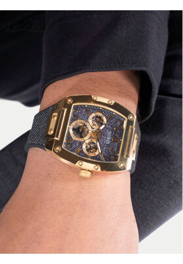 Guess Zegarek GW0786G1 Czarny. Kolor: czarny. Materiał: syntetyk