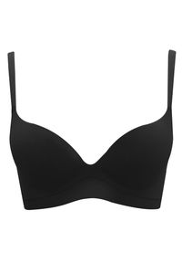 Intica - Biustonosz push-up z pianki z elastycznymi ramiączkami Emmaline. Kolor: czarny. Rodzaj stanika: push-up