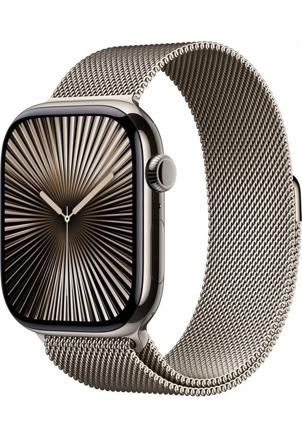 APPLE - ML Apple Watch Series 10 GPS + Cellular, koperta 46 mm z tytanu w kolorze naturalnym z bransoletą mediolańską w kolorze naturalnego tytan