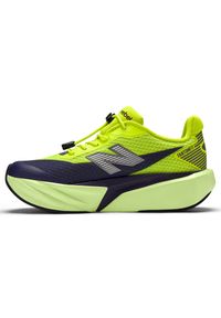 Buty dziecięce New Balance FuelCell Rebel v5 PFCX7Z6 - zielone. Zapięcie: sznurówki. Kolor: zielony. Materiał: guma, syntetyk, materiał. Szerokość cholewki: normalna. Wzór: geometria. Sport: fitness, bieganie #5