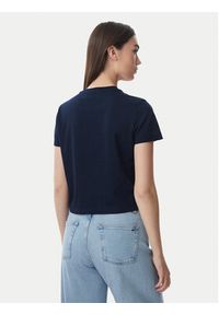 Tommy Jeans T-Shirt Flag DW0DW22818 Granatowy Regular Fit. Kolor: niebieski. Materiał: bawełna #3