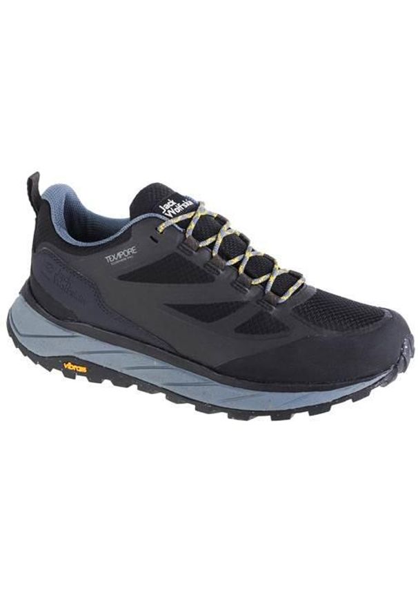 Buty trekkingowe męskie Jack Wolfskin Terraventure Texapore Low. Zapięcie: sznurówki. Kolor: szary, niebieski, wielokolorowy. Materiał: guma, syntetyk, tkanina, materiał. Szerokość cholewki: normalna. Sport: turystyka piesza