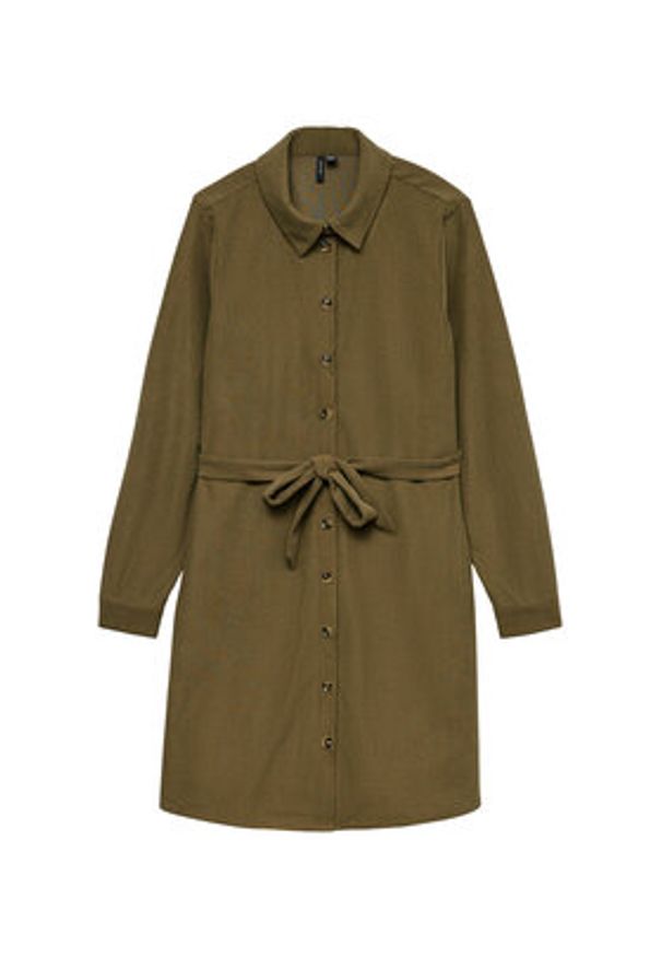 Vero Moda Sukienka koszulowa Elly 10334288 Zielony Regular Fit. Kolor: zielony. Materiał: syntetyk. Typ sukienki: koszulowe