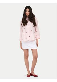 only - ONLY Spódnica jeansowa Stella 15339630 Biały Regular Fit. Kolor: biały. Materiał: bawełna #3