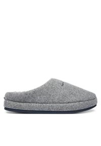 TOMMY HILFIGER - Tommy Hilfiger Kapcie Felt House FM0FM05614 Szary. Kolor: szary. Materiał: materiał