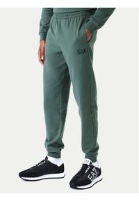 EA7 Emporio Armani Spodnie dresowe 8NPP66 PJVRZ U7260 Zielony Regular Fit. Kolor: zielony. Materiał: bawełna #1