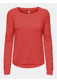 only - ONLY Sweter Cata 15310268 Różowy Regular Fit. Kolor: różowy. Materiał: syntetyk #7