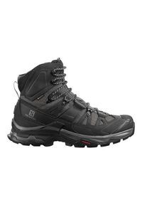 salomon - Buty trekkingowe męskie Salomon Quest 4D 4 Gtx. Wysokość cholewki: za kostkę. Zapięcie: sznurówki. Kolor: czarny. Materiał: guma, materiał, skóra, syntetyk. Szerokość cholewki: normalna