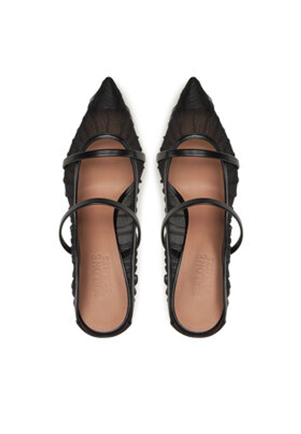 MALONE SOULIERS Klapki Maureen 85-262 Czarny. Kolor: czarny. Materiał: materiał
