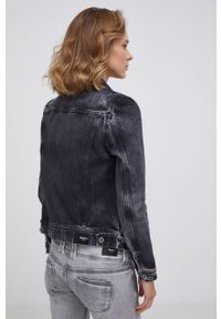 Pepe Jeans Kurtka jeansowa Thrift damska kolor szary przejściowa. Okazja: na co dzień. Kolor: szary. Styl: casual #3