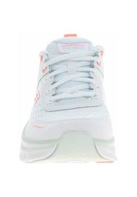 skechers - Buty do chodzenia damskie Skechers Walker 2.0. Kolor: biały. Materiał: syntetyk, tkanina, skóra. Sport: turystyka piesza