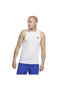 Adidas - Koszulka fitness męska ADIDAS bez rękawów. Materiał: poliester, skóra, materiał. Długość rękawa: bez rękawów