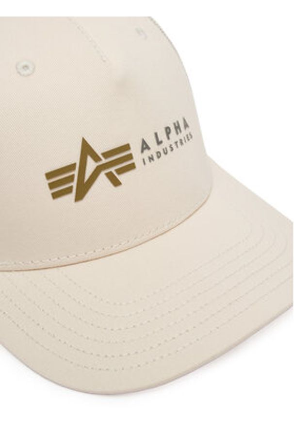 Alpha Industries Czapka z daszkiem Label 106901 Écru. Materiał: bawełna