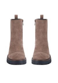 Clara Barson Botki CEO-WS6381-01 Beżowy. Kolor: beżowy. Materiał: materiał