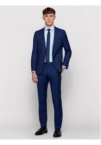 BOSS - Boss Koszula Jesse 50451092 Błękitny Slim Fit. Kolor: niebieski. Materiał: bawełna #4