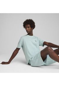 Puma - Młodzieżowa koszulka Essentials 2 Colour z małym logo No. 1 PUMA. Kolor: zielony. Wzór: haft. Sport: fitness