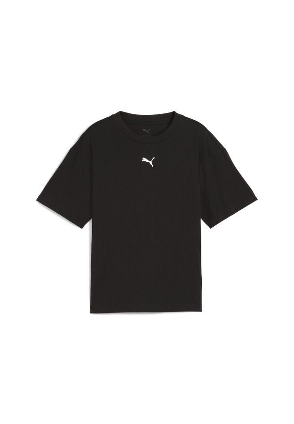 Puma - Młodzieżowa koszulka Essentials Boxy PUMA Black. Kolor: czarny. Sport: joga i pilates