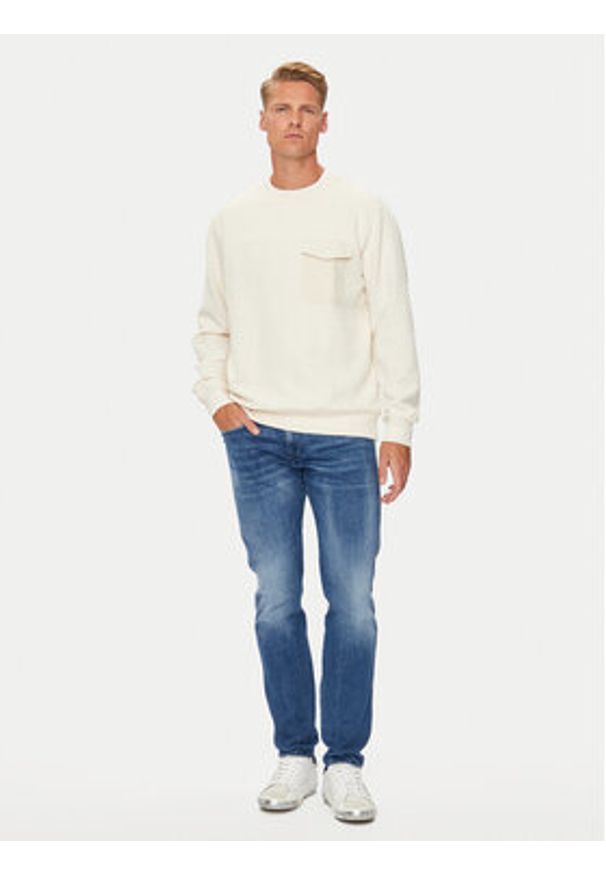 Brave Soul Bluza MSS-586KALK Écru Regular Fit. Materiał: syntetyk