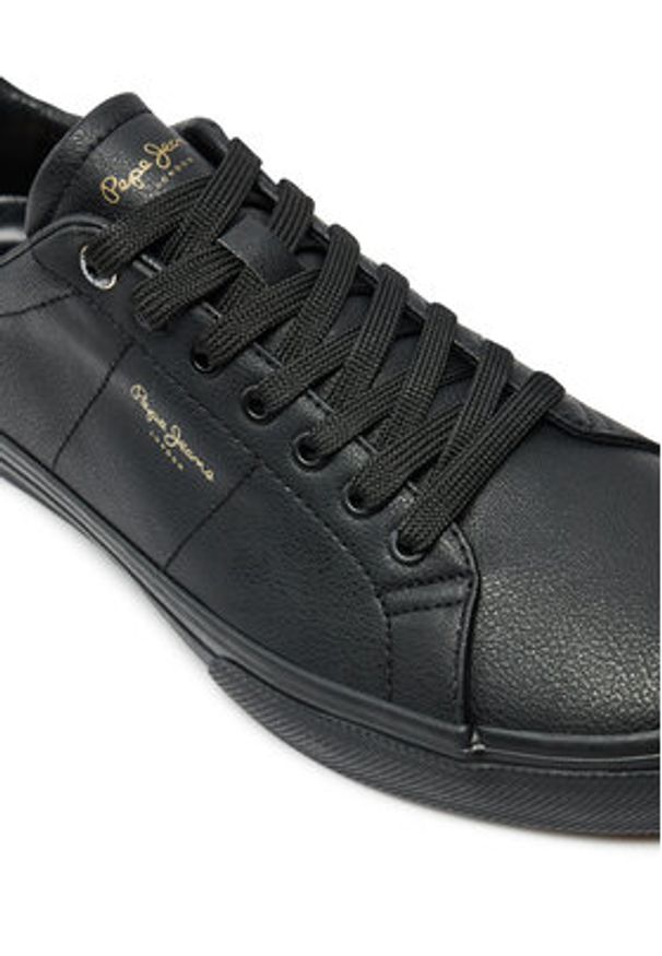 Pepe Jeans Sneakersy Kenton Rise PMS31059 Czarny. Kolor: czarny. Materiał: skóra