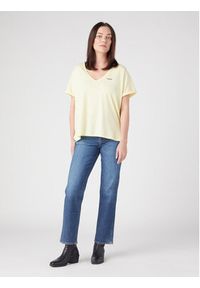 Wrangler T-Shirt W7XKEVX6Z 112328929 Żółty Regular Fit. Kolor: żółty. Materiał: bawełna #3