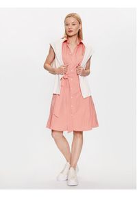 Polo Ralph Lauren Sukienka codzienna 211911667002 Różowy Regular Fit. Okazja: na co dzień. Typ kołnierza: polo. Kolor: różowy. Materiał: bawełna. Typ sukienki: proste. Styl: casual #5