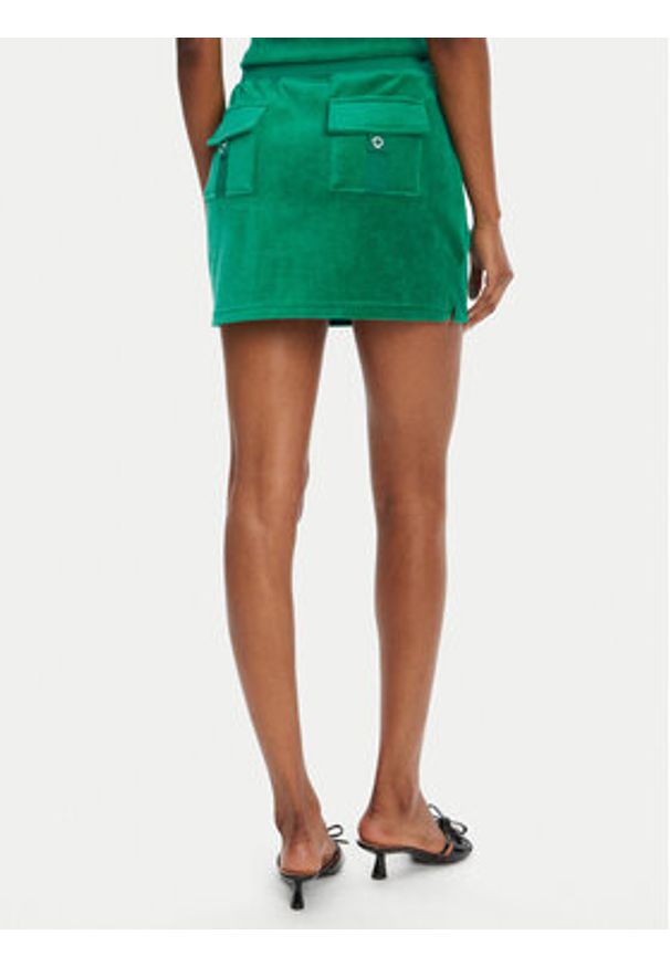 Juicy Couture Spódnica mini Heritage JCGGS125022 Zielony Slim Fit. Kolor: zielony. Materiał: bawełna