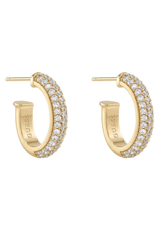 Kolczyki Guess. Materiał: złote. Kolor: złoty