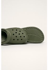 Crocs klapki Classic męskie kolor zielony 10001. Nosek buta: okrągły. Kolor: zielony. Materiał: materiał, guma. Wzór: gładki #3