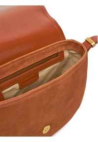 Pinko - PINKO Torebka Saddle Classic PE 25 PLTT 103830 A29N Brązowy. Kolor: brązowy. Materiał: skórzane, zamszowe #5
