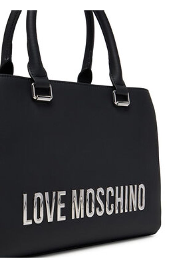 Love Moschino - LOVE MOSCHINO Torebka JC4022PP1NKD000B Czarny. Kolor: czarny. Materiał: skórzane