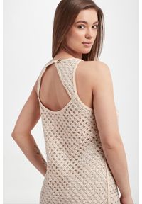 Twinset Milano - Sukienka ażurowa mini TWINSET. Wzór: ażurowy. Długość: mini #2