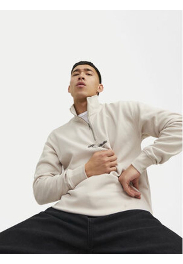 Jack & Jones Bluza Vesterbro 12241777 Beżowy Relaxed Fit. Kolor: beżowy. Materiał: syntetyk, bawełna