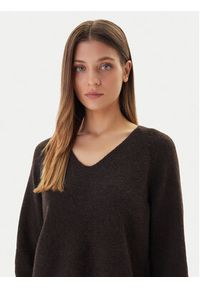 Vero Moda Sweter Aquarius 10331898 Brązowy Regular Fit. Kolor: brązowy. Materiał: syntetyk #5