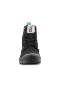 Buty do chodzenia damskie Palladium Pampa Underlayer. Kolor: czarny. Materiał: tkanina. Szerokość cholewki: normalna. Sport: turystyka piesza