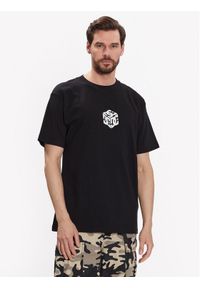 DC T-Shirt Jaakko Cubic ADYZT05260 Czarny Relaxed Fit. Kolor: czarny. Materiał: bawełna #1