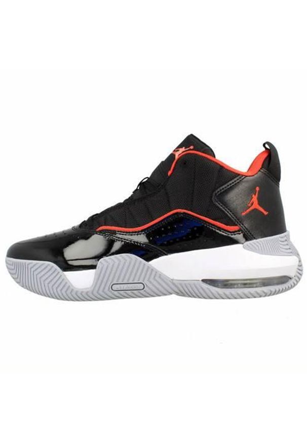 Buty koszykarskie męskie Nike Jordan Stay Loyal. Zapięcie: sznurówki. Kolor: czarny. Materiał: materiał, tkanina, syntetyk. Szerokość cholewki: normalna. Sport: koszykówka